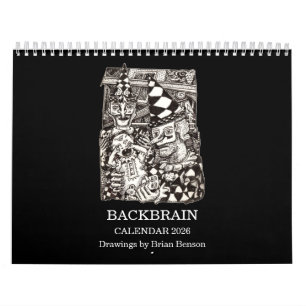 Backbrain-agenda 2026 (dubbele pagina) kalender