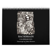 Backbrain Calendar 2024 (Dubbelpagina) Kalender (Hoes)