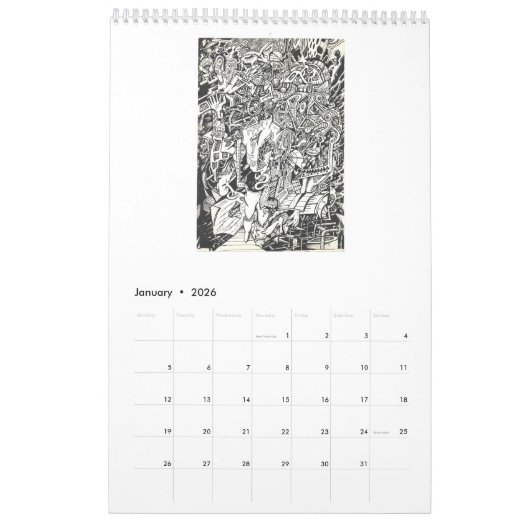 Backbrain Calendar 2026 Kalender (Jan 2026)