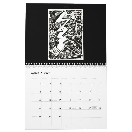Backbrain Calendar II 2026 Kalender (Mar 2027)