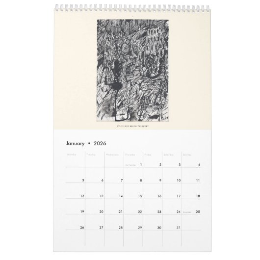Backbrain Calendar III 2026 (Single Page) Kalender (Jan 2026)