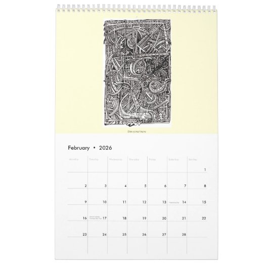 Backbrain Calendar IV 2024, Single Page Kalender (Feb 2026)