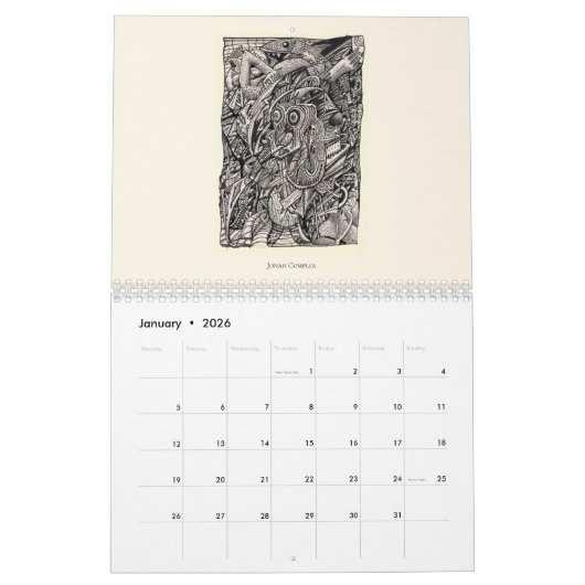 Backbrain Calendar IV 2026 Double-page Kalender (Jan 2026)