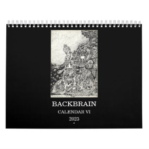 Backbrain Calendar VI, 2025, twee pagina's Kalender