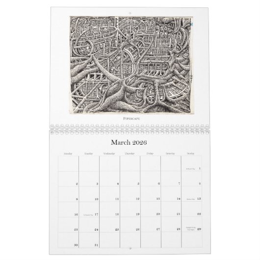 Backbrain Calendar VI, 2026, Double Page Kalender (Mar 2026)