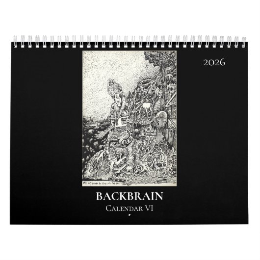 Backbrain Calendar VI, 2026, Double Page Kalender (Hoes)