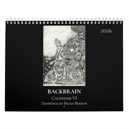 Backbrain Calendar VI, 2026, Double Page Kalender (Hoes)
