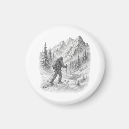 Backcountry Ski Touring Magneet 