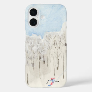 Backcountry skier iPhone 16 hoesje