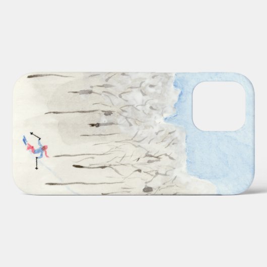 Backcountry skier Case-Mate iPhone case (Achterkant (horizontaal))