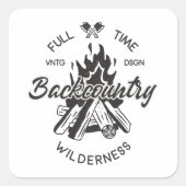 Backcountry Wilderness Vierkante Sticker (Voorkant)