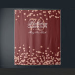 Backdrop 70th Birthday Roos Gold Burgundy Confetti Wandkleed<br><div class="desc">Elegant 70th Birthday Party "Photo Booth Backdrop" Roos Gold Burgundy Glitter Confetti .</div>