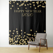 Backdrop - Gold Glitter Confett van de Eve Party v Wandkleed (In situ)