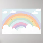 BACKDROP VAN DE MAGISCHE regenboogGROND Poster (Voorkant)