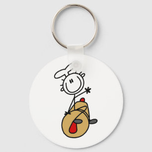 Backer met deegroller T-shirts en cadeaus Sleutelhanger