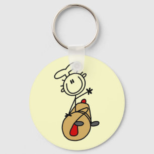 Backer met deegroller T-shirts en cadeaus Sleutelhanger