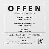Bäckerei Öffnungszeiten Fensteraufkleber Raamsticker (Vel)