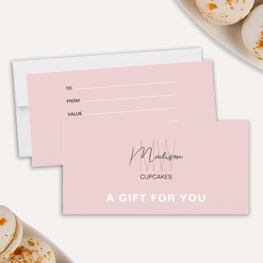 Backery Monogram Logo Zakelijke Cadeaubon