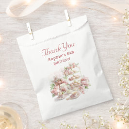 Backfeest voor meisjes verjaardag zachte pastel cu bedankzakje