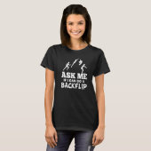 Backflip Parkour Gymnastic Beginner Jump Training T-shirt (Voorkant volledig)