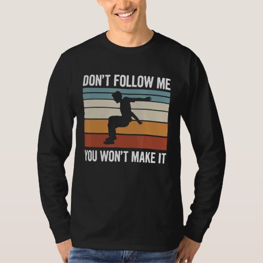 Backflip Parkour voor een vault atleet T-shirt (Voorkant)