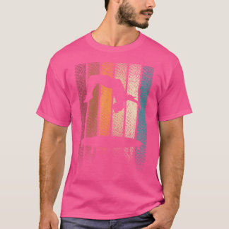 Backflip Trampoline Jumping Jumper Tumbling Retro T-shirt