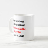 backgammaspeler, geweldige koffiemok (Voorkant links)