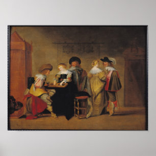 Backgammaspelers Poster