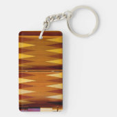 Backgammon Board Keyring Sleutelhanger (achterkant)