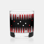 Backgammon Bord Whisky Glas (Links)