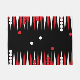 Backgammon bordspel deurmat
