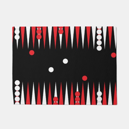 Backgammon bordspel deurmat (Voorkant)