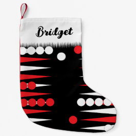 Backgammon bordspel kleine kerstsok