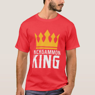 backgammon bordspel schaak koning retro t-shirt