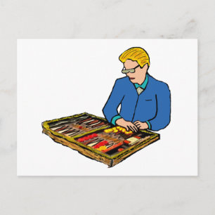Backgammon Briefkaart