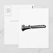 Backgammon Briefkaart (Voorkant / Achterkant)