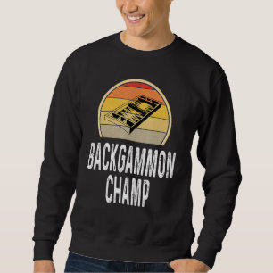 Backgammon Champ board game game speler Retro Trui