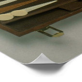 Backgammon game board poster (Hoek)