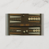 Backgammon game board visitekaartje (Achterkant)