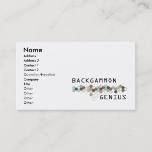 Backgammon Genius Visitekaartje
