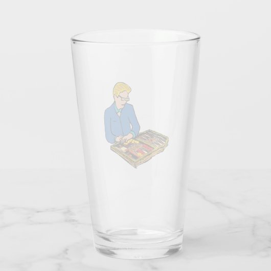 Backgammon Glas (Achterkant)