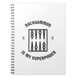 Backgammon is mijn supermacht notitieboek