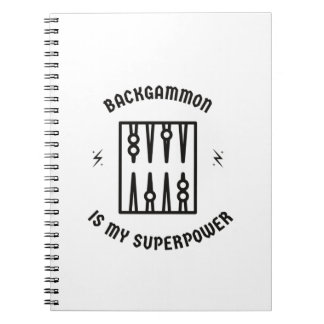 Backgammon is mijn supermacht notitieboek