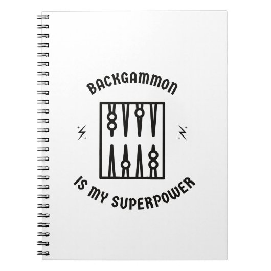 Backgammon is mijn supermacht notitieboek (Voorkant)
