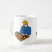 Backgammon Koffiemok (Voorkant links)