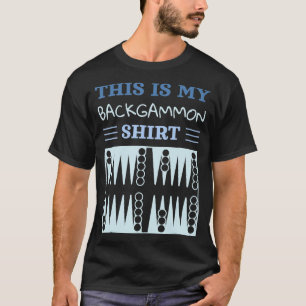 Backgammon liefhebber grappige speler t-shirt