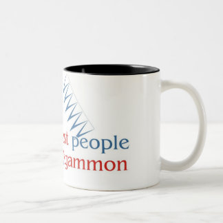 Backgammon Lover's mok met twee toonhoogten