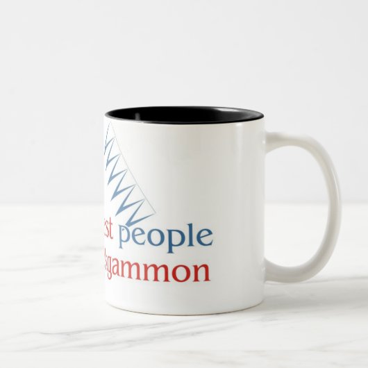 Backgammon Lover's mok met twee toonhoogten (Rechts)