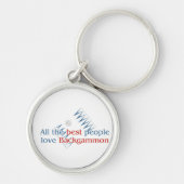 Backgammon Lover's Sleutelhanger (Voorkant)