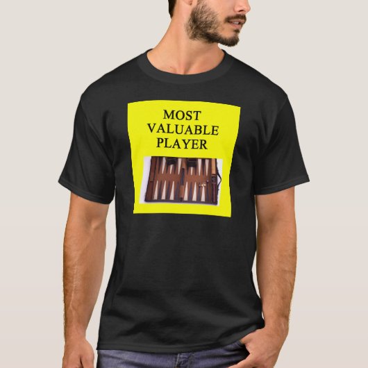 BACKGAMMON meest waardevolle speler T-shirt (Voorkant)